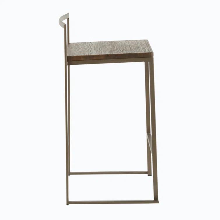 Wenty Counter Stool with Metal Frame (Set of 2)