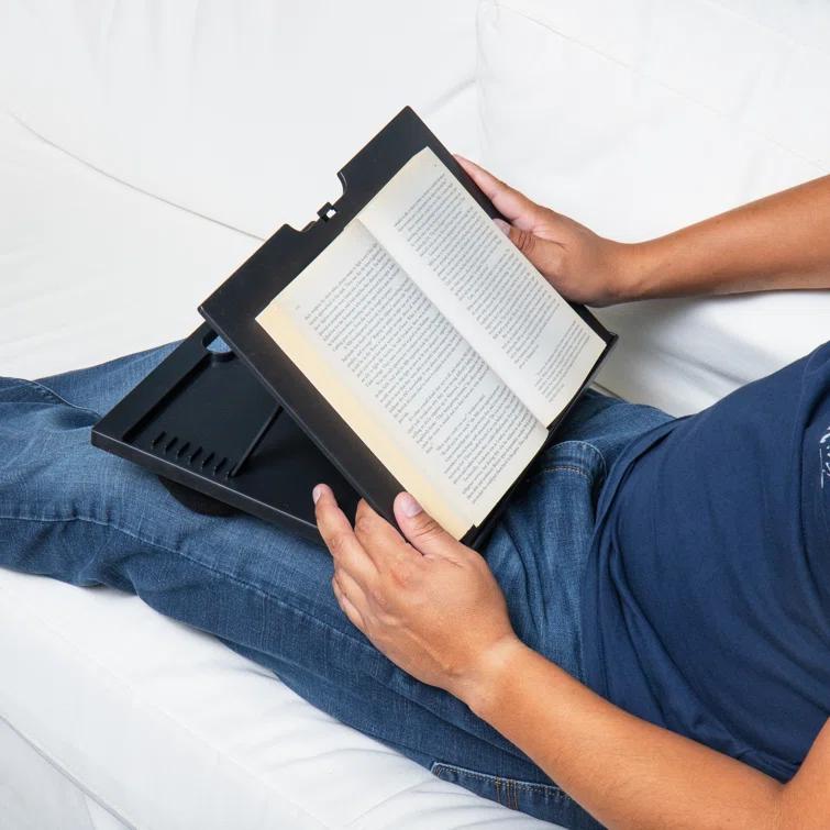 Mind Reader Mind Reader Lap Desk Laptop Stand, Bed Tray, Collapsible, Cushion, Portable, Dorm, Plastic, 14.75"L x 11"W x 7.3"H