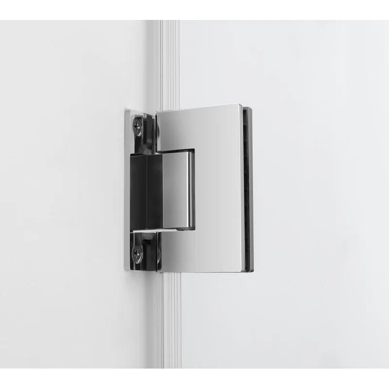 Aston SEN967EZ-CH-522238-10 Bromley Semi-frameless Rectangle Hinged Shower Enclosure