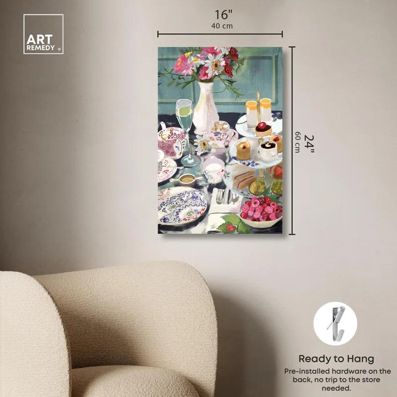 Art Remedy Help Yourself Dessert Canvas Modern Kitchen Print by Art Remedy