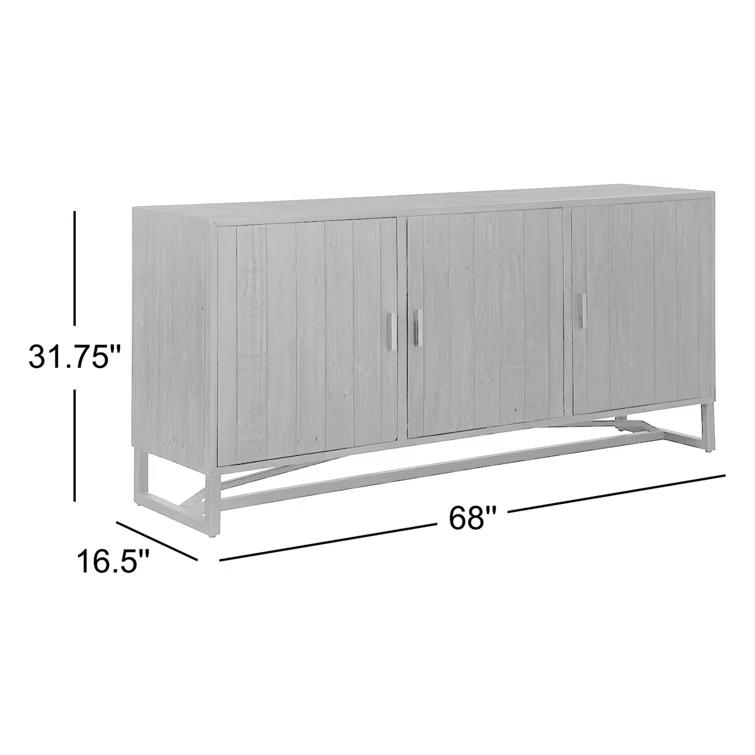 Lopez 68" Wide Pine Wood Sideboard