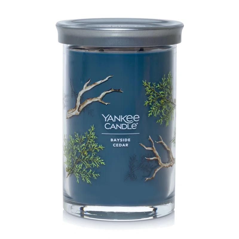 YANKEE CANDLE Signature Bayside Cedar Scented Tumbler Candle