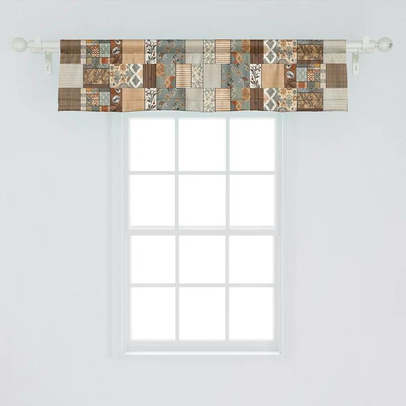 Geometric Tailored Window Valance