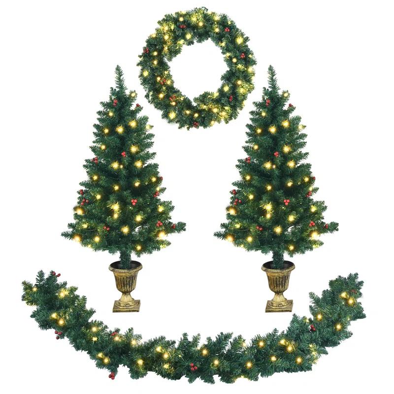 The Holiday Aisle® 4' Lighted Christmas Tree
