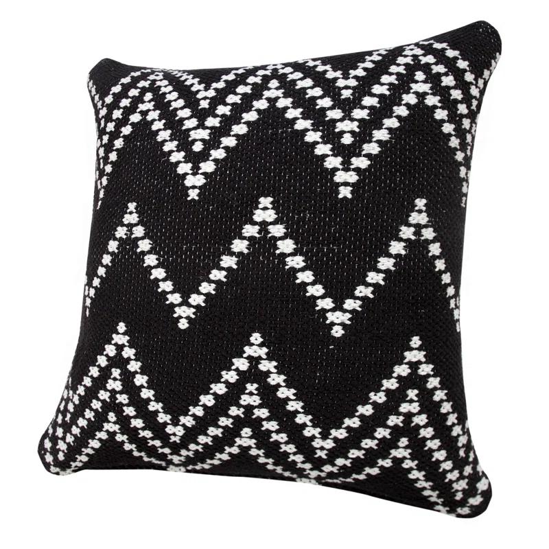 Evette Rios Textured Cotton Throw Pillow