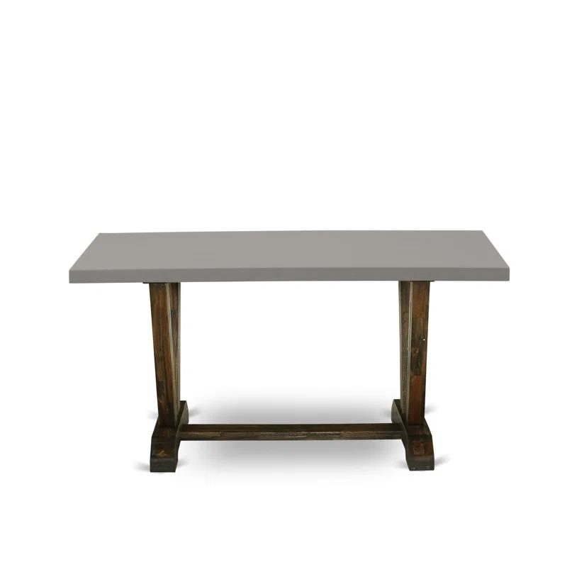 Red Barrel Studio® - Person Solid Wood Solid Wood Top Trestle Dining Set