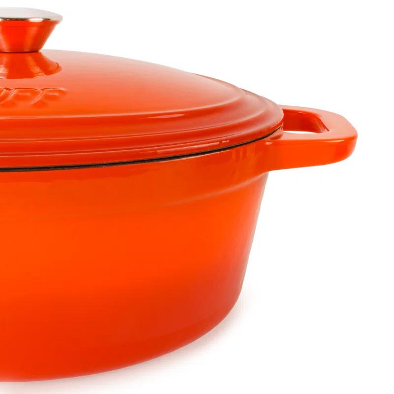 BergHOFF BergHOFF Neo 5Pc Cast Iron Set: 5Qt and 8Qt Covered Dutch Ovens and 10" Fry Pan