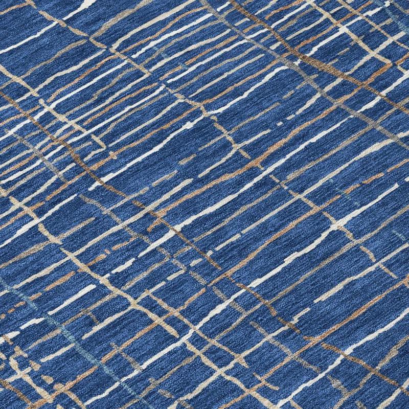 Machine Washable Indoor/Outdoor Chayden ACN998 Navy 3' x 5' Rug
