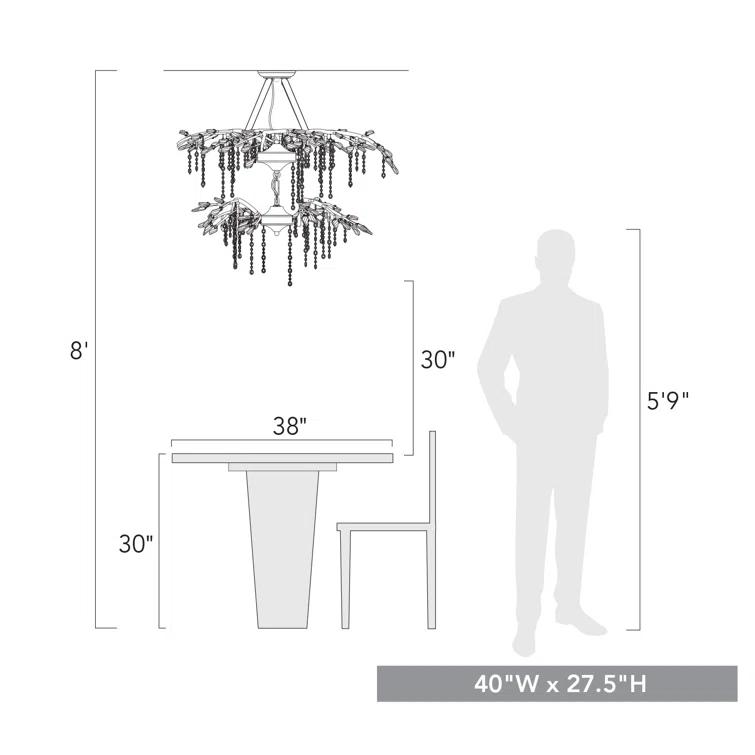 Willa Arlo™ Interiors Montriel 18 - Light Dimmable Tiered Chandelier