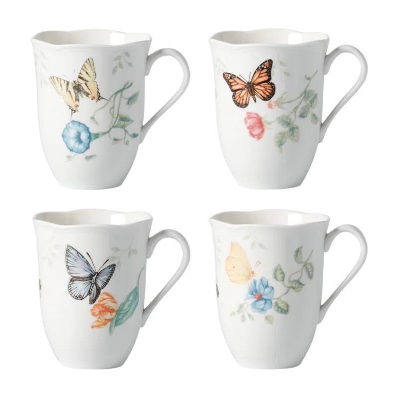 Lenox Butterfly Meadow 4-Piece Mug Set (Set of 4)