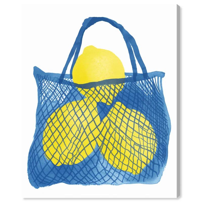 Art Remedy Lemon Loom Canvas Beach Coastal Art by Art Remedy