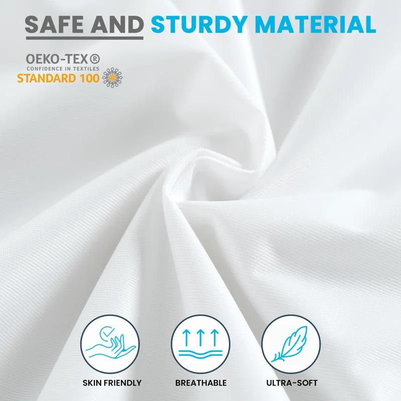 Waterproof Zipper Encasement for Mattress Bed Bug Resistant & Hypoallergenic