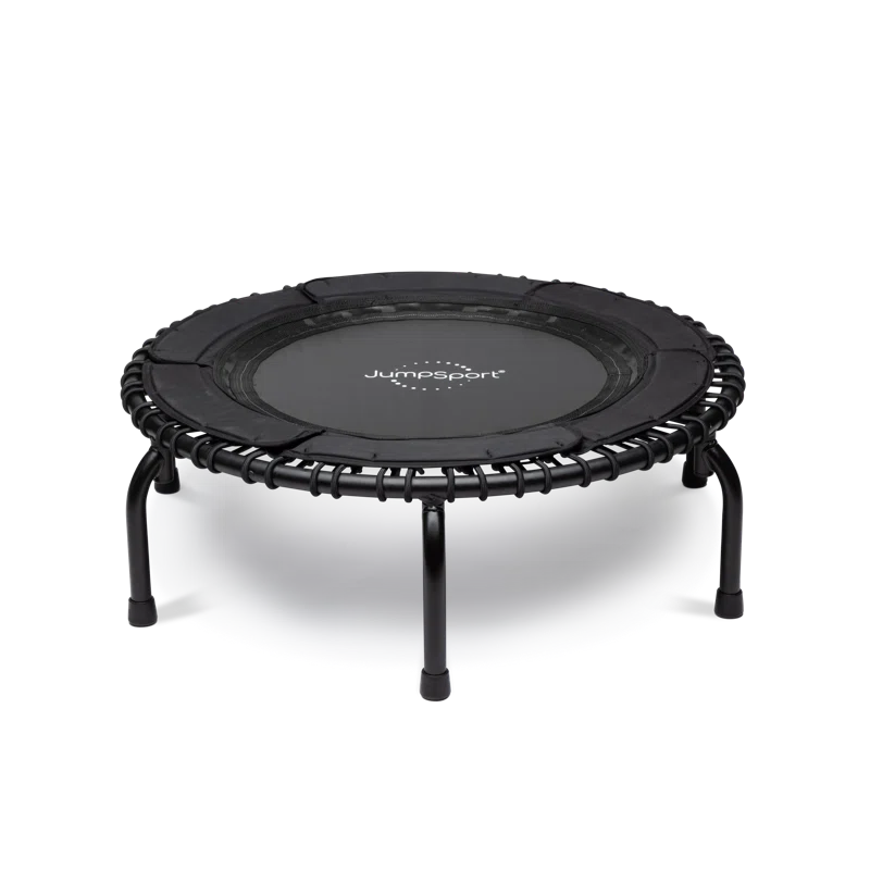JumpSport JumpSport 370 Home Gym 39" Heavy Duty Fitness Trampoline with 4-In-1 DVD, Black