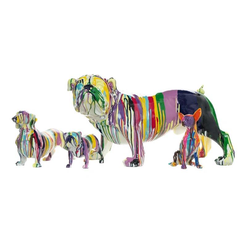 Interior Illusions Graffiti Chihuahua Dog Laying - 11" long