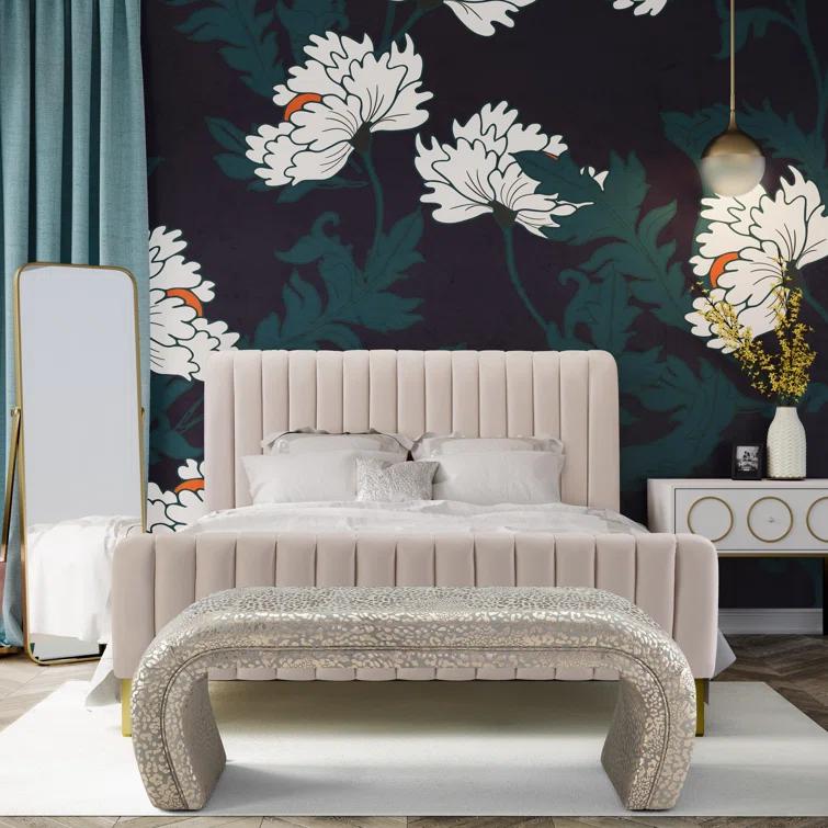 TOV Furniture Kenya Polyester Upholstered Bench