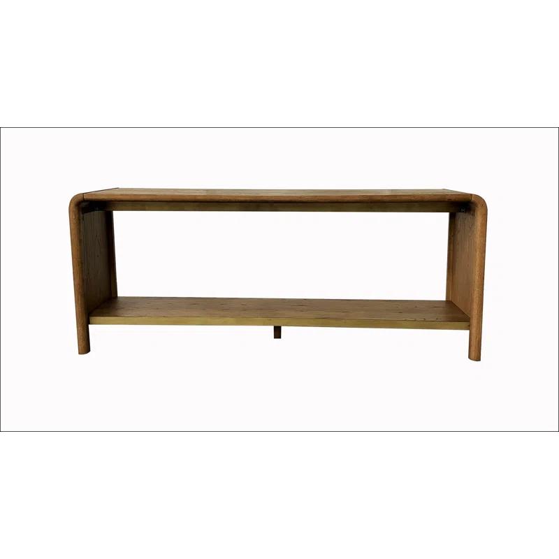 Millwood Pines Waterfall Console Table - Latte