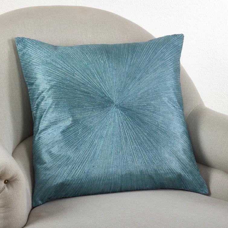 Saro Gemma Design Cotton Throw Pillow