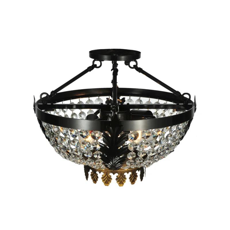 Glass Semi Flush Mount