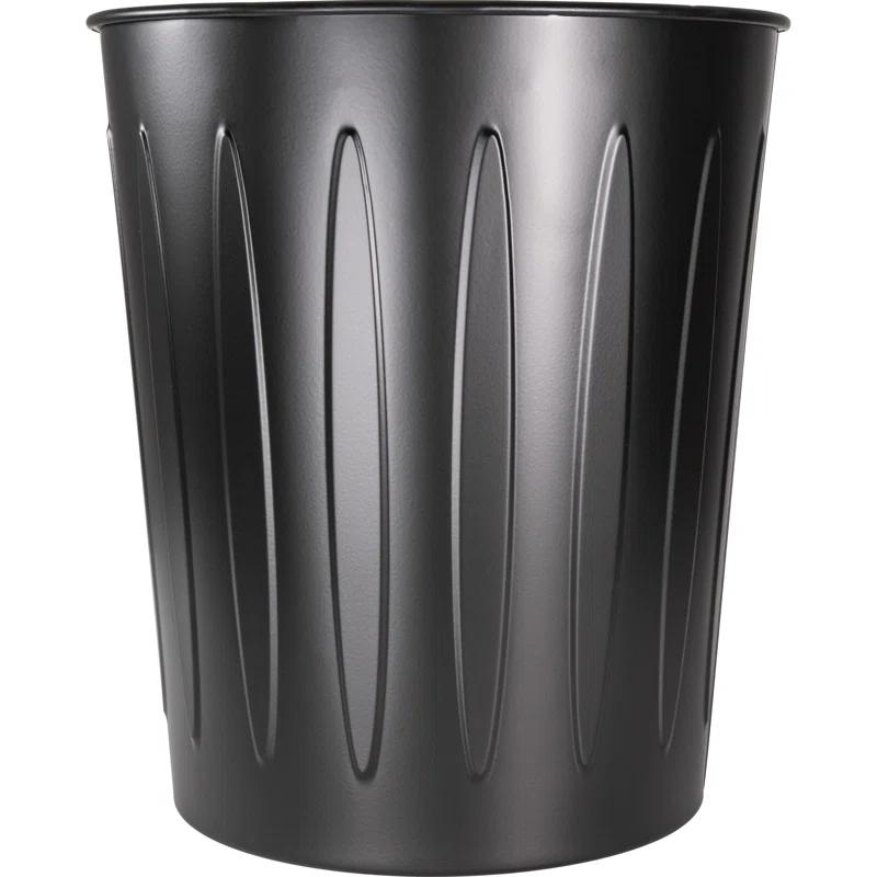 Genuine Joe Steel Open Kitchen Trash Can - 6 Gallons