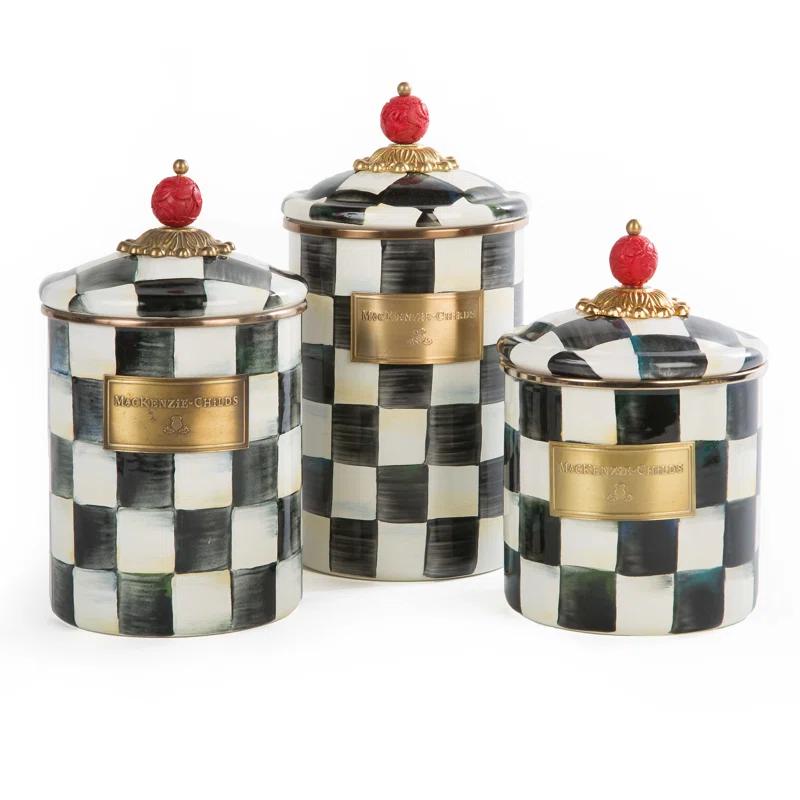 MacKenzie-Childs Courtly Check® Canister