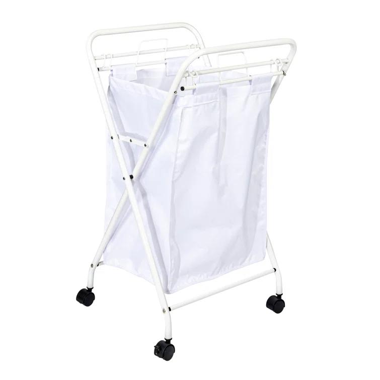 Household Essentials Rolling Laundry Hamper with Handles
