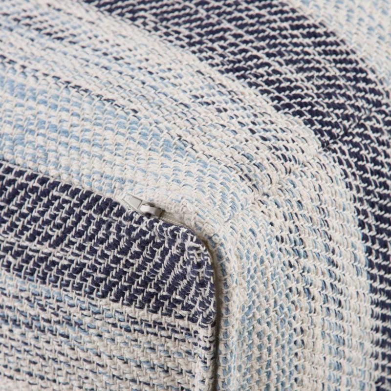 Simpli Home Clay Upholstered Pouf