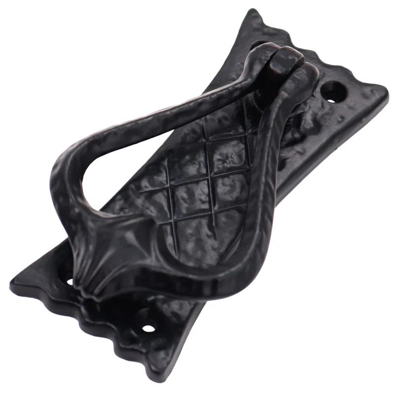 Mystic Colonial Hardware Bedroom Door Knocker Antique Black Ironmongery - True Solid CAST Iron - 4.7 inches