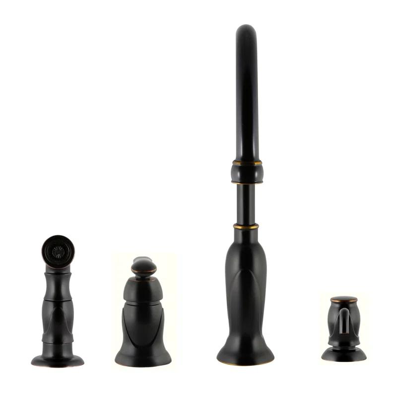 Alcott Hill® Alcott Hill® Helen Kitchen Faucet with Side Spray and Soap Dispenser