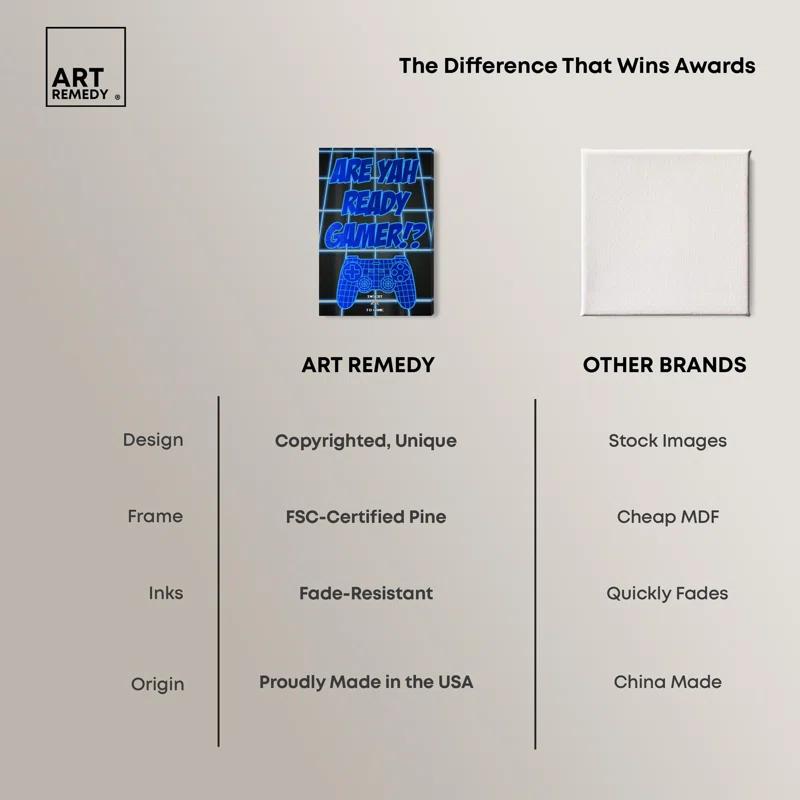 Art Remedy Ready Gamer Canvas Gamer Art Prints by Art Remedy