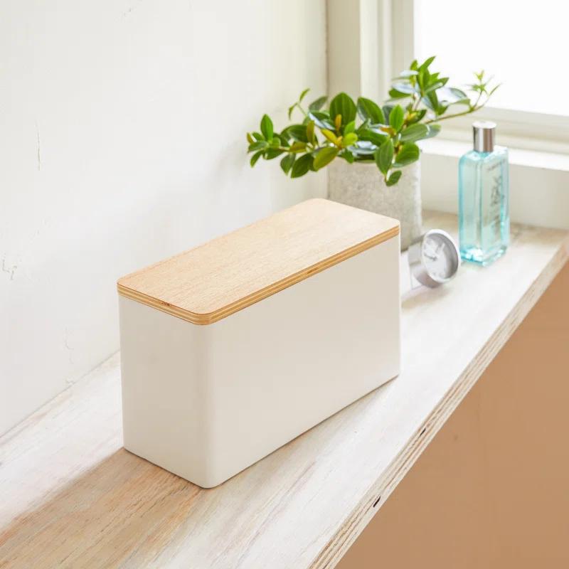Yamazaki Home Rin Yamazaki Home Countertop Organizer Bathroom Kitchen Toiletries Holder, Sliding Divider
