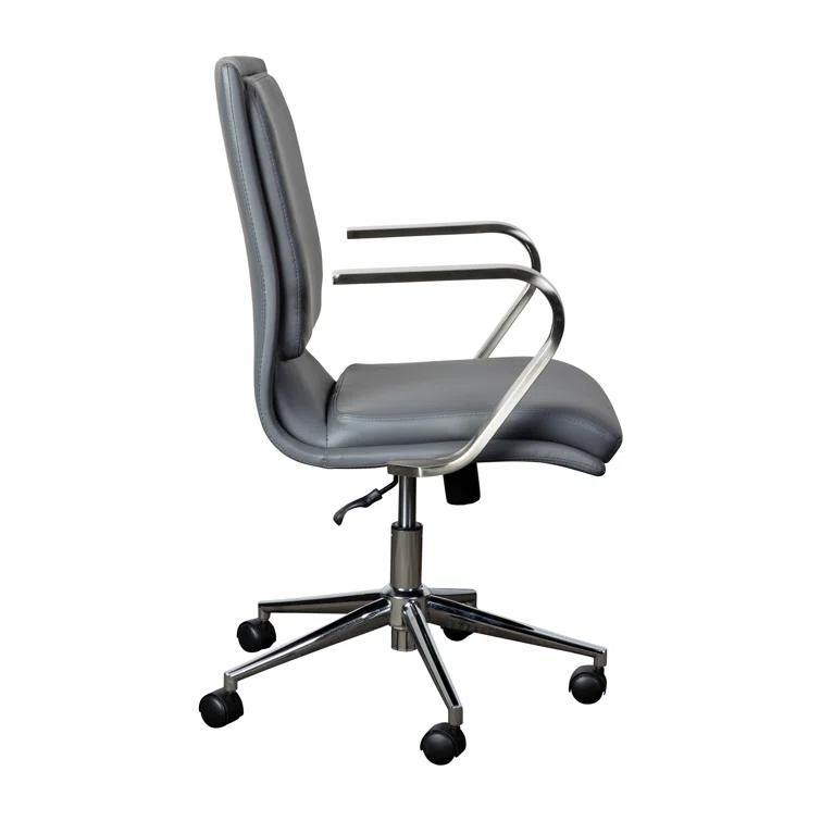 Flash Furniture Mid-Back Designer Upholstered Swivel Executive Office Chair with Armrests