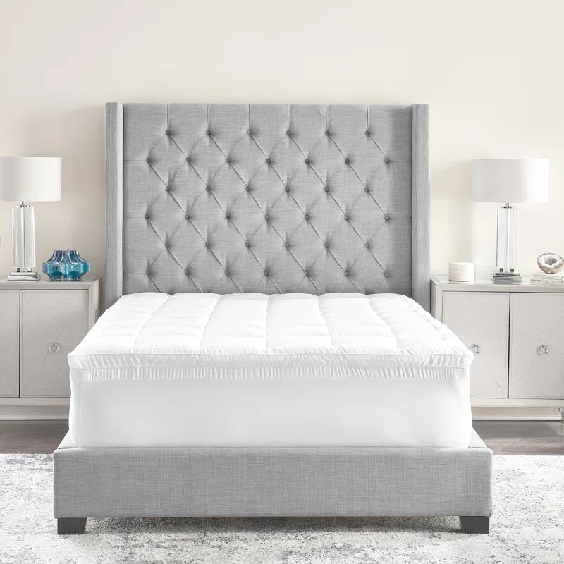 BodiPEDIC 4" Hybrid Memory Foam And Fiber Mattress Topper