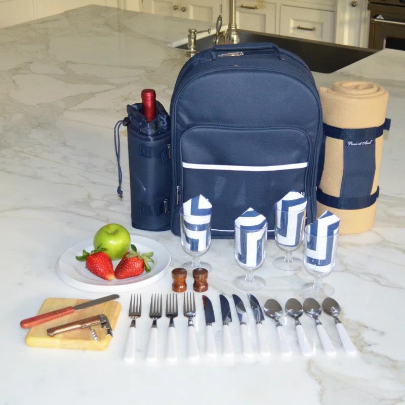 Picnic at Ascot Polyester Picnic Backpack