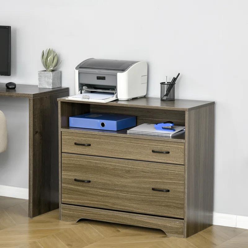 Vinsetto 33.5'' Wide 2 -Drawer File Cabinet