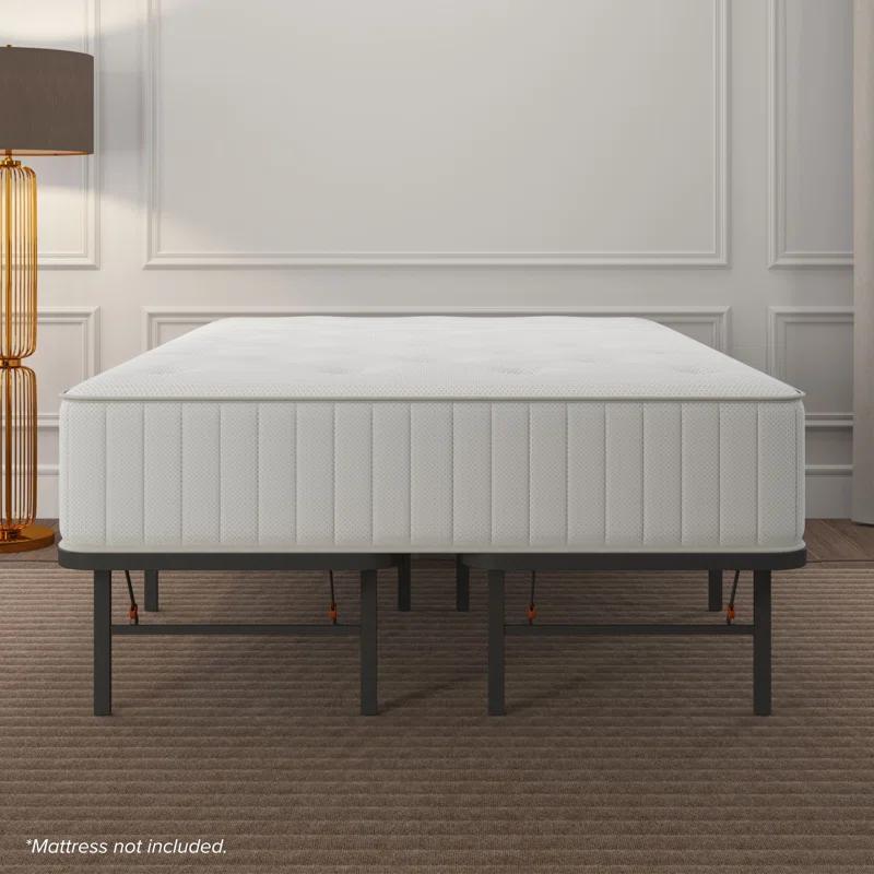 Home by Hollywood Bedder Base Steel Platform Bed Frame with 14" Underbed Storage