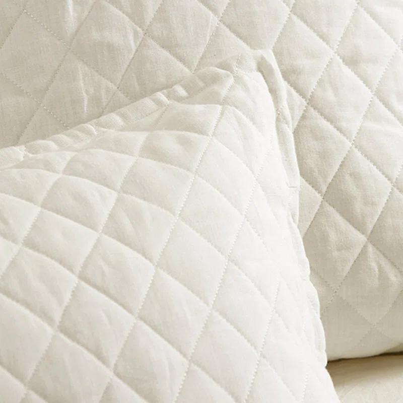 Hampton Quilted Sham by Pom Pom at Home - Cream / Standard