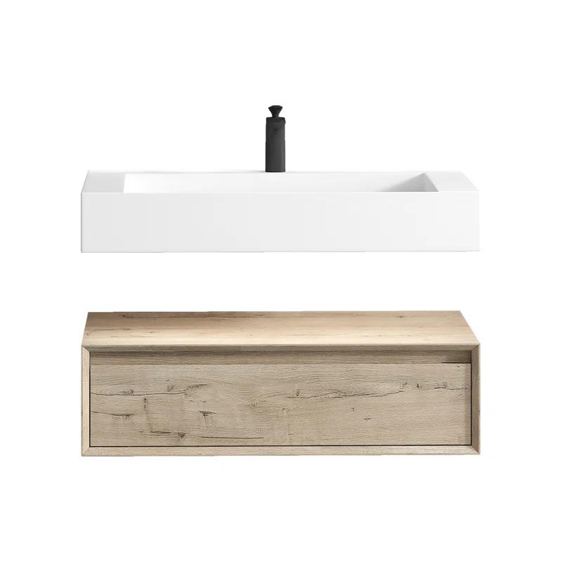 Better Vanity Alysa 36" Wall-Mounted Single Bathroom Vanity Set