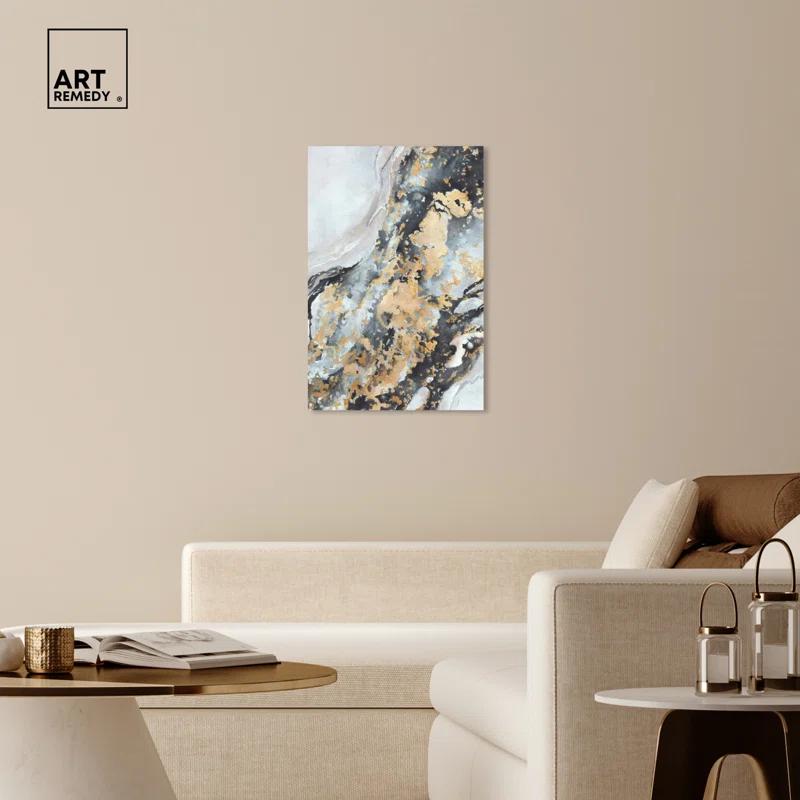 Art Remedy Creative Gold Boho Neutral Abstract Wall Art by Art Remedy