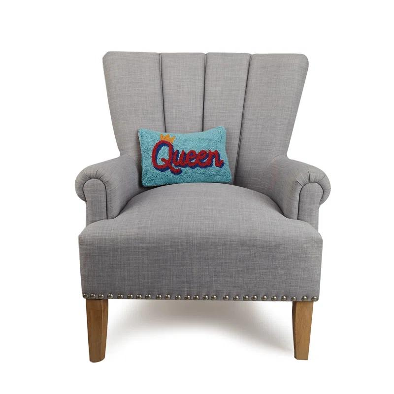 Peking Handicraft  Queen Hook Wool Lumbar Pillow | Wayfair