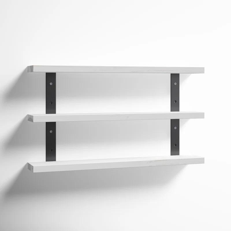 Serene 3 Piece Pine Solid Wood Tiered Shelf