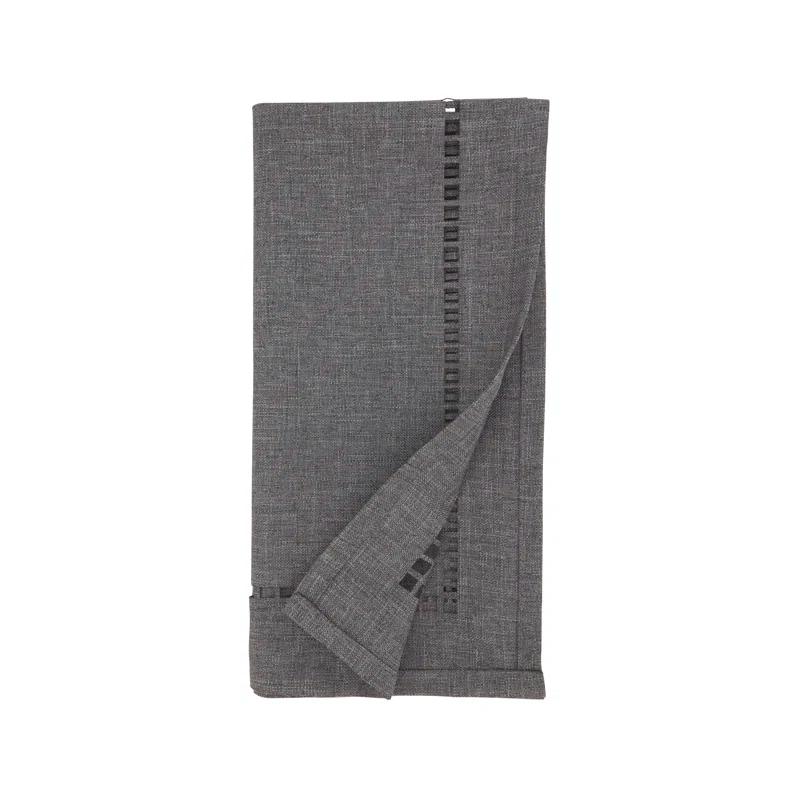 Saro Laser-Cut Hemstitch Napkin (Set of 4)