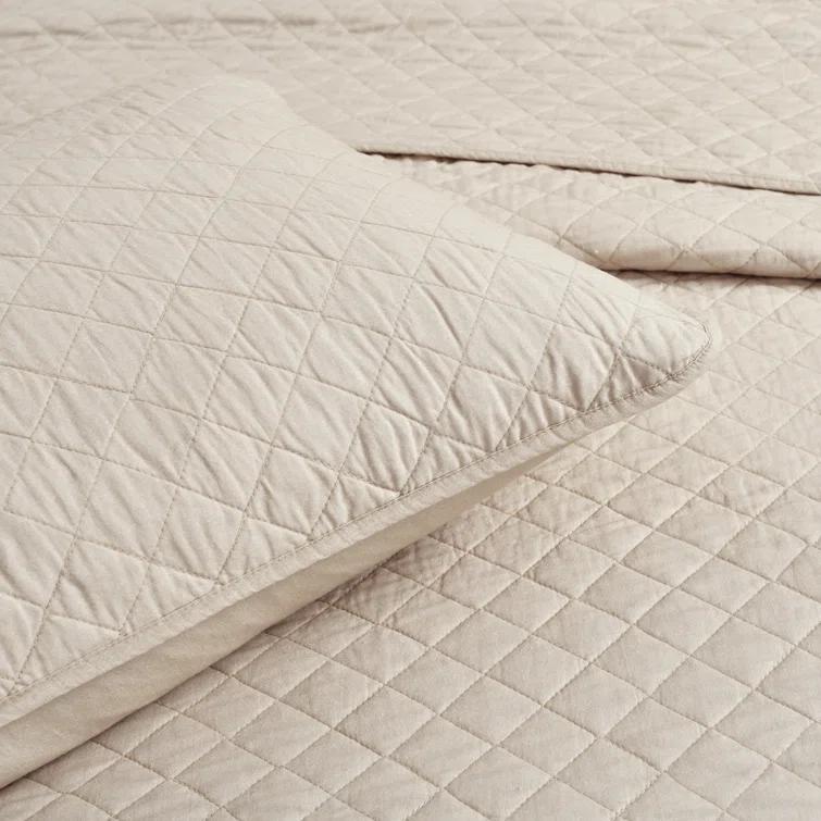 Lush Decor Ava Diamond Standard Cotton Modern & Contemporary Quilt Set