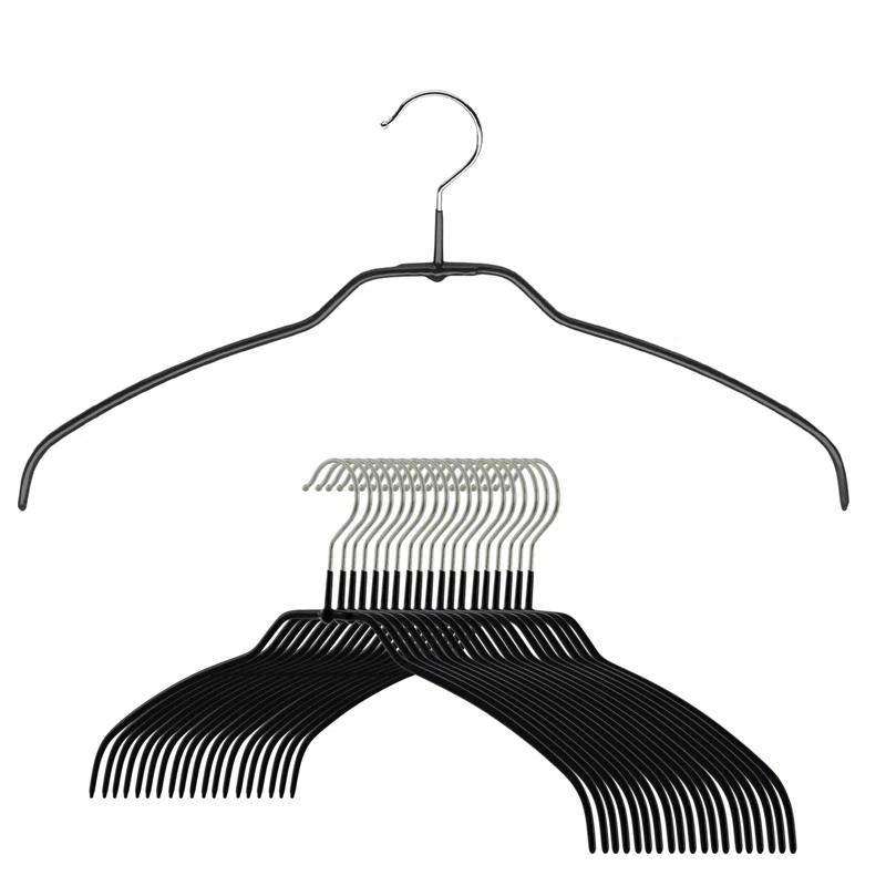 Mawa Metal Non-Slip Standard Hanger for Dress/Shirt/Sweater (Set of 20)