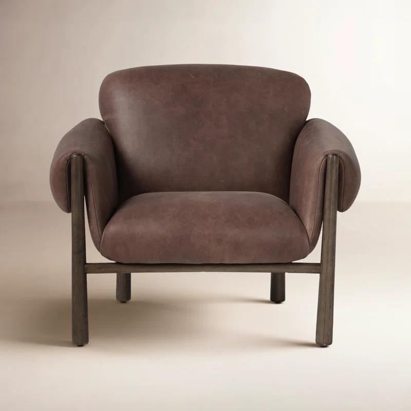 Four Hands Olia Leather Armchair | Perigold