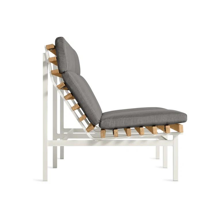 Perch 59'' Wide Powder Coated Aluminum Loveseat with Cushions