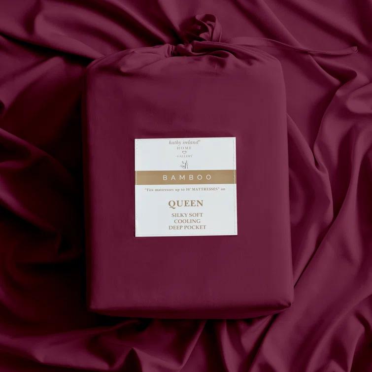 Kathy Ireland Home Kathy Ireland Bamboo Cooling 6 Piece Sheet Set with Deep Pockets