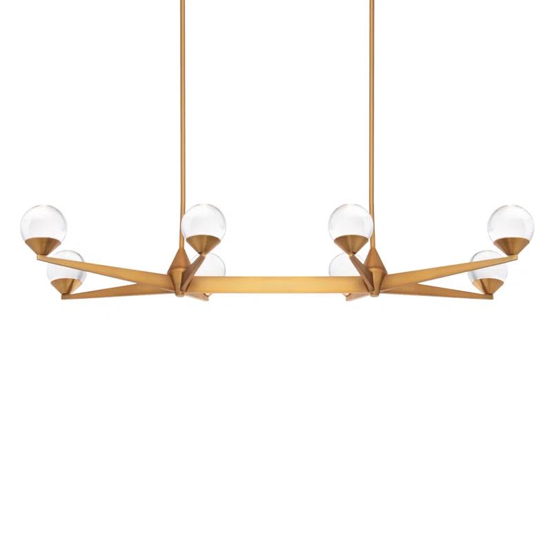 Modern Forms Double Bubble 8 - Light Dimmable LED Kitchen Island Linear Chandelier