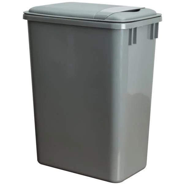 Hardware Resources Plastic Open Kitchen Trash Can