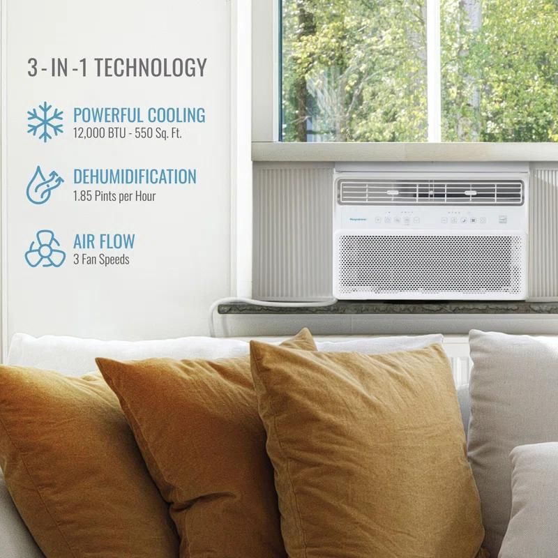Keystone 12000 BTU Wi-Fi Connected Window Air Conditioner with Remote Included