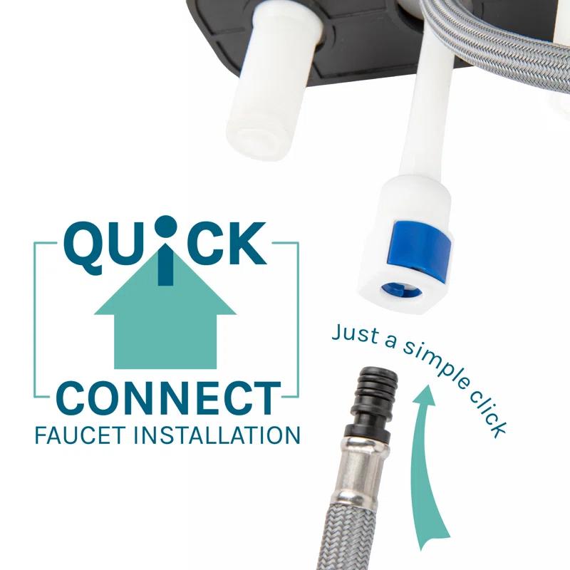 Utility-Sink 012 USFCT10CP Dual-Handle ABS Plastic Pull-Out Faucet